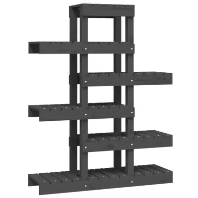 Obrázok produktu pre Stojan na rastliny sivý 85x25x109,5 cm masívna borovica