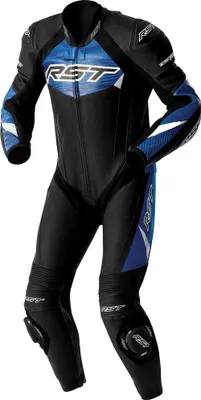 Produktbild von RST Tractech Evo D3O perforierte 1-Teiler Motorrad Lederkombi, schwarz/blau, 50