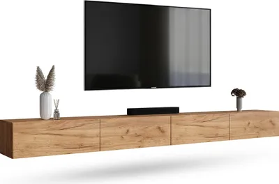Produktbild von WEST TV Schrank 320 cm Fernsehtisch Sideboard, hängend oder stehend TV Möbel