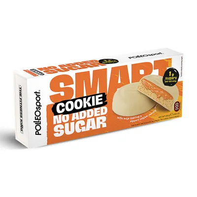 Produktbild von Polleo Smart Cookies, 128 g - White Creamy Peanut