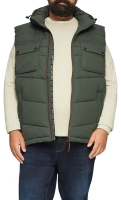 Produktbild von s.Oliver 2156315.7940.4XL, Männlich, Olive, Erwachsener, Weste, 4XL, Ärmellos