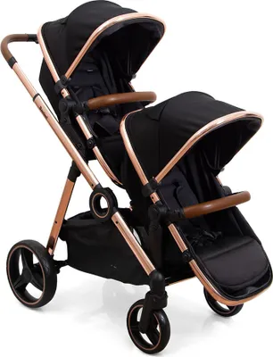 Obrázok produktu pre Baninni Zwillingskinderwagen Luiz Rose Gold