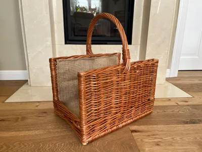 Produktbild von Kaminkorb, Kaminholzkorb Nr.8 50cm mit Jute