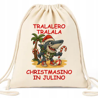 Obrázek produktu pro Funandstyle TRALALELO CHRISTMASINO Vak batoh béžový vánoční