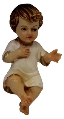 Produktbild von Heiligenfigur Jesuskind 4,5 cm handbemalt Polyresin Deko Figur