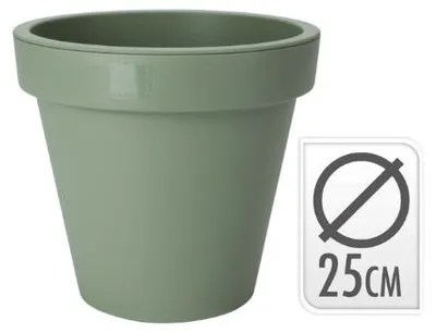 Productafbeelding van Bloempot EK Rond 25x25x22 cm Groen Nampook