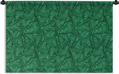 Produktbild von MuchoWow® Wandteppich Wandbehang Grün - Muster - Sommer 120x80 cm Tapisserie Dekoration Wandtuch - Wanddekorationen - Wandtücher