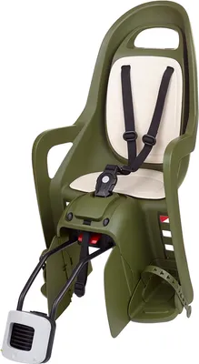 Immagine prodotto di POLISPORT Groovy RS+ Seggiolino posteriore per bambini per montaggio su telaio - Verde scuro/Crema