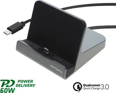 Produktbild von 4smarts VoltDock Charging Dock Tablet USB-C 60W grau