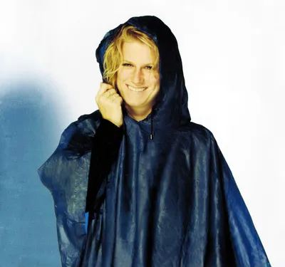 Produktbild von Faltbare REGENPONCHO mit Kapuze BLAU wasserdicht Regenjacke Regencape Regenschutz Poncho Outdoor Uni 04