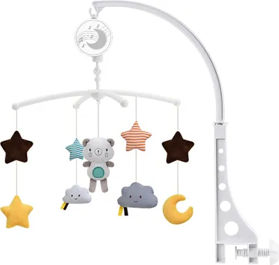 Produktbild von Musikalische Babykrippe Mobile mit hängenden rotierenden Spielzeug Säugling Bett Dekoration für Baby Jungen Mädchen