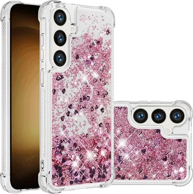 Produktbild von Samsung Galaxy S24 FE Hülle - Coverup Liquid Glitzer Back Cover - Roségold