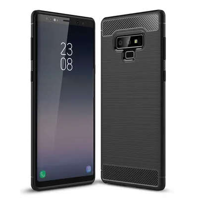 Zdjęcie produktu dla Techsuit Carbon Silicone silikonowe etui do Samsung Galaxy Note 9 – czarne
