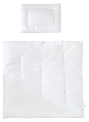 Obrázek produktu pro roba dětská prošívaná souprava, celoroční souprava do kolébky (sypkovina), bílá, přikrývka 80 x 80 cm a polštář 40 x 35 cm