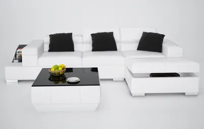 Zdjęcie produktu dla Sofa skórzana, narożna, modułowa, nowoczesny design, K5006D