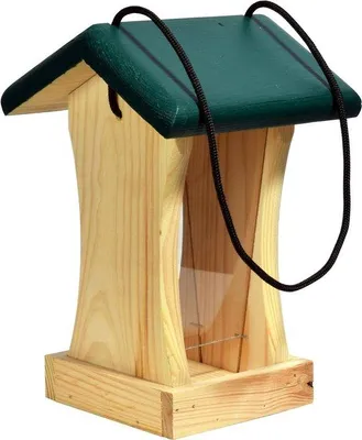 Produktbild von Kleines Vogelhaus Futterstation 16x16x24cm grün