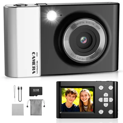 Obrázek produktu pro Digitální kamera 4K 64MP pro děti s 18x zoomem a 32GB SD kartou