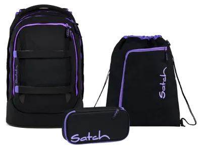 Produktbild von Satch, Schulrucksack-Set PACK Purple Phantom 3-teilig, ab 5. Klasse