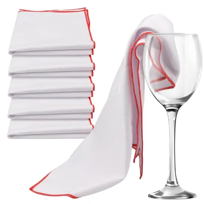 Productafbeelding van Polijstdoek voor Glazen, 30 x 30 cm, Wit, 5 Stuks