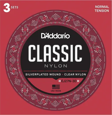 Image de D'Addario EJ27N-3D Cordes en nylon pour guitare classique