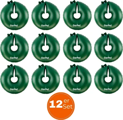 Produktbild von 12x Bewässerungsring Donut Baumbewässerungssack Wassersack für Bäume Gießring Baum Bewässerungssack Bewässerungsringe für Bäume Baumsack