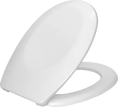 Produktbild von WENKO WC SITZ Bergamo Toiletten Deckel Sitz Brillen Klo Duroplast weiß Bad