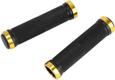 Produktbild von 1 Paar MTB Mountainbike Fahrrad Radfahren Rutschfeste Gummi Lenkerabdeckungsgriffe Golden