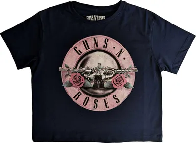 Produktbild von Guns N Roses - "Classic Logo" Kurzes Top für Damen RO5638 (S) (Marineblau)