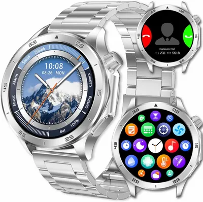 Produktbild von Smartwatch, GPS-Sport 1,54 Zoll HD-Bildschirm IP67 wasserdicht, Anruf annehmen/tätigen, Herzfrequenzmesser, Schlaf-Tracking, Fitness-Tracker