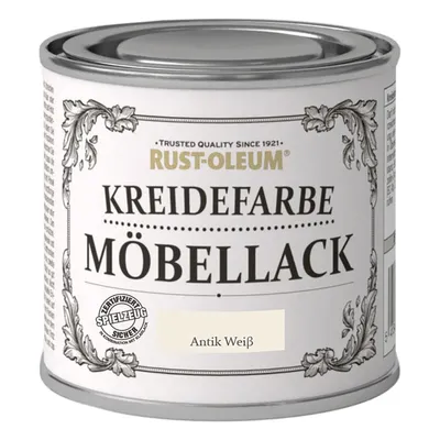 Produktbild von Rust-Oleum® Kreidefarbe Möbellack Möbelfarbe antikiweiß 125 ml