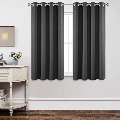 Produktbild von Famanu Verdunkelungsgardinen 2 Stück - Grau, H 158 x B 132 cm
