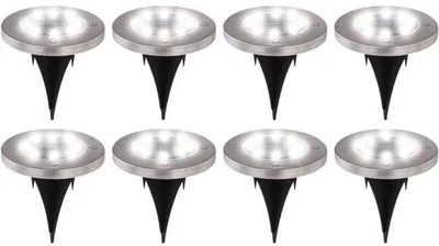 Obrázek produktu pro Solární LED svítidla pro venkovní použití, ideální pro osvětlení cest a trávníků.