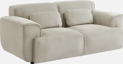 Produktbild von sweeek - 2-Sitzer-Sofa mit Cordbezug - Greige