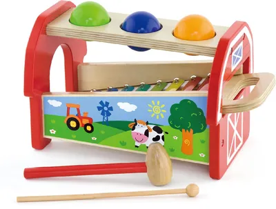 Obrázok produktu pre Drevené kladivo a xylofón