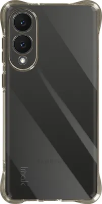 Produktbild von iMak, Hülle S25 Edge Silikon stoßfest mit Ecken, Schwarz transparent