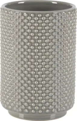 Produktbild von Spirella Zahnputzbecher Zahnbürstenhalter "Mero" 8x8x11,5 cm Steinoptik - Taupe