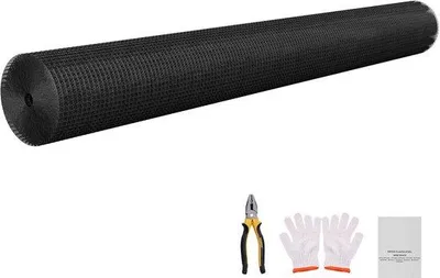 Produktbild von Gelastes Draad für Außenanwendungen, 183 cm x 30,4 m, Gegalvanisiertes Gitter, Vinylbeschichtung, für Garten, Tiere und Ungezieferzäune