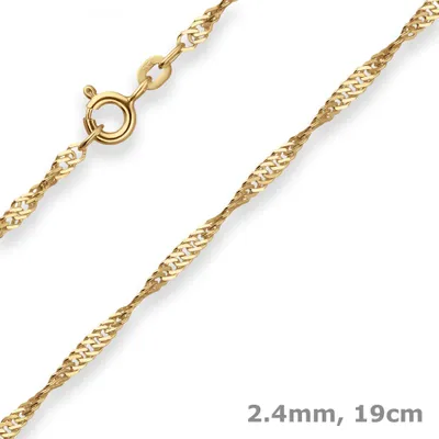 2-4mm-Armband-Singapurkette-aus-585-Gelbgold-19cm