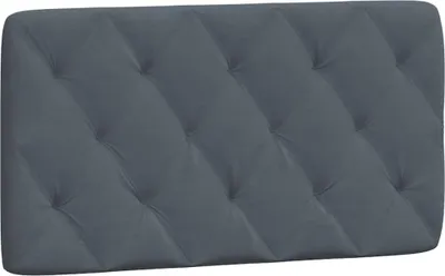 Obrázek produktu pro Polštář na čelo postele tmavě šedý 100 cm sametový