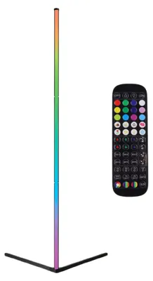 Produktbild von ENOVALITE LED Stehleuchte 12 W RGB einstellbar in bunt (RGB) schwarz dimmbar