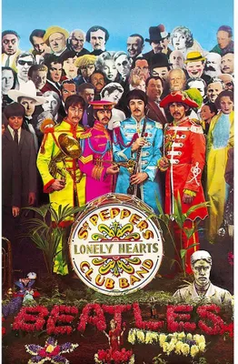 Immagine prodotto di The Beatles - Poster, Sgt Pepper, Tessuto RO9849 (Taglia unica) (A colori)