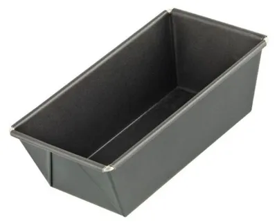 Mini-Backform, Edelstahl, Schwarz, 20,5x11,5x7 cm