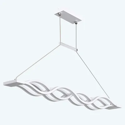Produktbild von doporro Pendelleuchte LED Hängelampe dimmbar Hängeleuchte höhenverstellbar 106cm Esszimmerlampe mit Fernbedienung Weiß 60W Wohnzimmerlampe