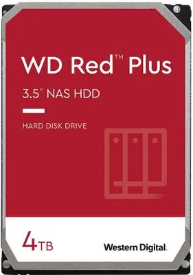 Zdjęcie produktu dla WD Red™ Plus NAS 3.5-Zoll-Festplatte 4 TB, 5400 U/min, SATA 6 Gbit/s