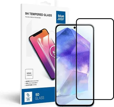 Produktbild von Panzerglas Blue Star 3D - SAM A55 5G / S25 FE (full glue/case friendly) - schwarz