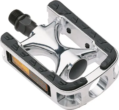Image de Point City Alu Pedals - argent / noir - version atelier OEM (en vrac)