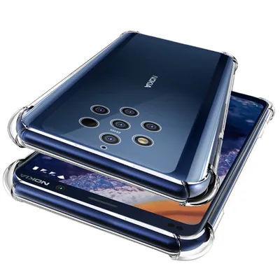 Immagine prodotto di Custodia Nokia 9 Pure View, paraurti trasparente in TPU morbido, custodia protettiva antiurto per Nokia 9 Pure View
