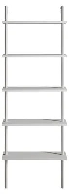 Bücherregal, Weiß, 60x22x174 cm, 3 Regalböden, Wandmontage