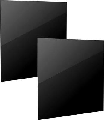 Produktbild von 2 Stück 3 mm Schwarze Acrylplatte, Schwarze Plexiglasplatte, 30 x 30 cm, Für Heimdekoration, Malerei, Fotorahmen