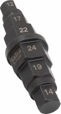 Immagine prodotto di Chiave esagonale per ruota moto, 3/8", Esagono ruota moto, attrezzo esagonale per asse ruota anteriore, strumenti di riparazione driver asse esagonale mandrino per 12mm-24mm asse anteriore